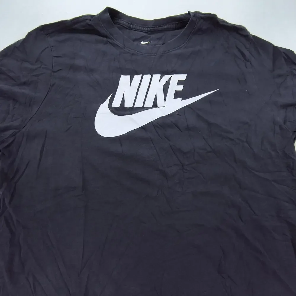 Nike Tee Casual Graphic Crew Neck Short Sleeve Shirt Mens Size L Black White